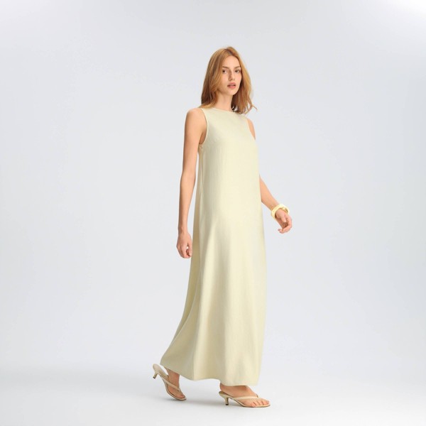 Vestido maxi de espalda abierta - A New Day™ Amarillo pastel 3