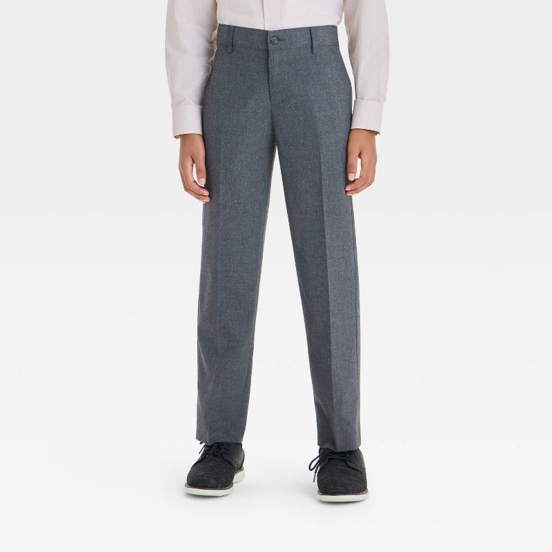 Boys' Regular Fit Suit Pants - Cat & Jack™ Gray 4
