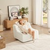 Vynxaria 360 Oversize swivel Glider  Chair with switchable head pillow and waist pillow , comfortable compression swivel chair - 3 of 4