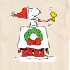Men's - Peanuts - Snoopy & Woodstock House Sleigh Short Sleeve Graphic T-Shirt - 2 of 4