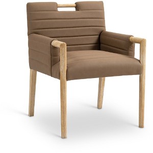 Meridian Furniture,Aimee Vegan Leather Dining Arm Chair - 1 of 4