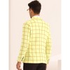 Lars Amadeus Men's Notch Lapel Prom Formal Plaid Pattern Blazers - 3 of 4