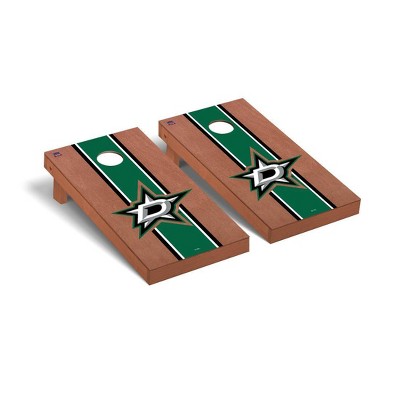 NHL Dallas Stars Premium Cornhole Board Rosewood Stripe Version