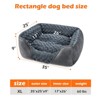 JOEJOY Dog Bed, Rectangle Washable Dog Bed, Orthopedic Dog Bed, Soft Calming Sleeping Puppy Bed Durable Pet Cuddler - 2 of 4