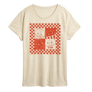 Women's - Squishmallows - Fast Food Grid Short Sleeve Graphic T-Shirt - 1 of 3