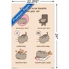 Trends International Pusheen - Thankful Unframed Wall Poster Prints - 3 of 4