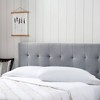 Tara Upholstered Platform Bed Frame with Square Tufted Headboard - Brookside Home - 3 of 4