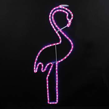 Novelty Lights Tropical Pink Flamingo LED Rope Light Motif