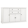 TROPOW 58" Sideboard Buffet Cabinet with Storage with 4 Doors & 2 Drawers, Farmhouse Wood Cupboard Kitchen Pantry Storage Cabinet Coffee Bar Station - 4 of 4