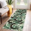 Machine Washable Runner Rug 2x6 Snake Floral Print Hallway Rug Non-Shedding Farmhouse Indoor Floor Mat Foldable Ultra-Thin Gothic Serpent Accent Rug - 3 of 4