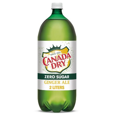 Canada Dry Zero Sugar Ginger Ale Soda - 2 L Bottle