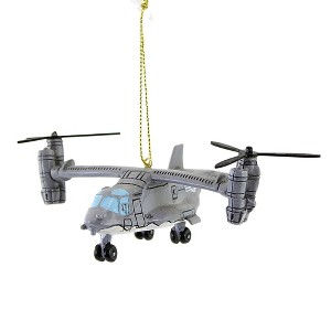1.5 Inch Us Air Force Osprey Christmas Military Plane Tree Ornaments - 1 of 3
