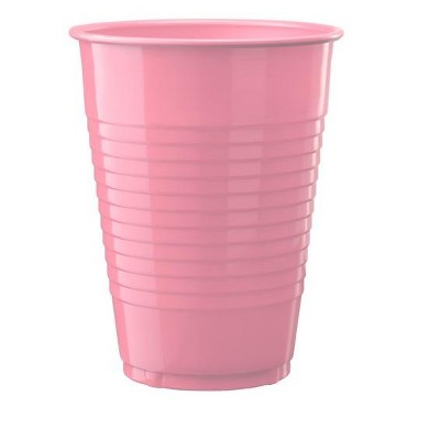 Exquisite 12 Ounce Disposable Burgundy Plastic Cups-50 Count