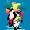 Boy's Design By Humans Penguin Summer Vacation By clingcling T-Shirt - 2 of 3