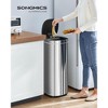 SONGMICS Motion Sensor Trash Can, 13 Gallon Automatic Kitchen Garbage Can, Multi-Colored Indicator Lights, Ozone Odor Control - 2 of 4