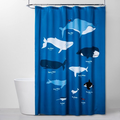 whale shower curtain uk