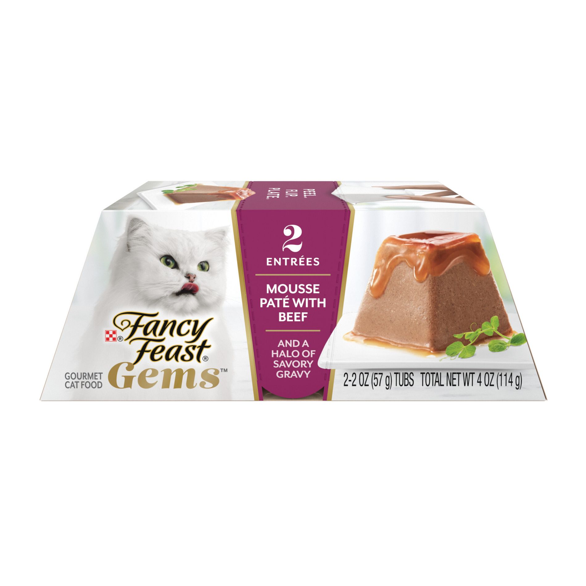Fancy Feast Gems Beef Flavor Adult Wet Cat Food - 2oz/2ct