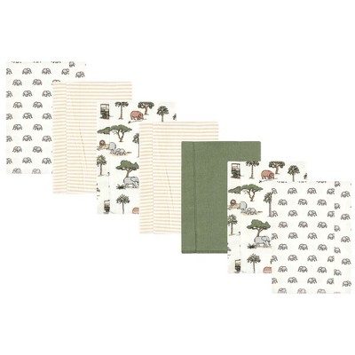 Luvable Friends Hudson Baby Flannel Burp Cloths 7pk Set