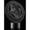Link 3D Ring-In-Ring Laser Cut Precision Multi Colored LED Night Light Lamp - Great For Bedrooms, Dorms, Dens, Offices and More! - 2 of 4