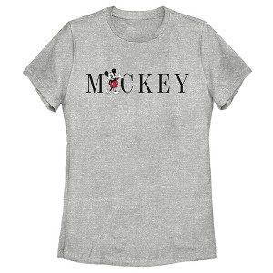 Women's Mickey & Friends Simple T-Shirt - 1 of 4