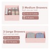 5 Drawers Dresser for Bedroom, 47" Tall Dresser Chest of Drawers with Side Hooks, Fabric Closet Dresser Tower Furniture - 4 of 4