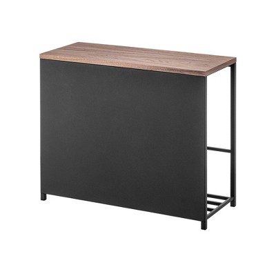Yamazaki Home - Entryway Storage Organizer & Bench (18" H) - Steel + Wood