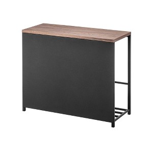Yamazaki Home - Entryway Storage Organizer & Bench (18" H) - Steel + Wood - 1 of 4