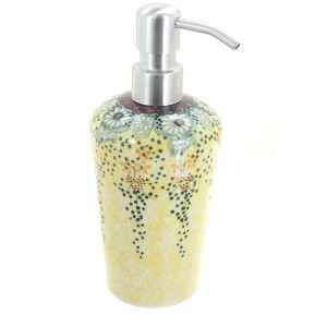 Blue Rose Polish Pottery B009 Manufaktura Soap Dispenser - 1 of 2