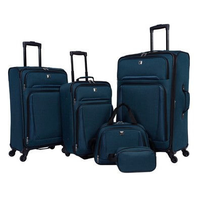 bob mackie expandable 5 piece luggage