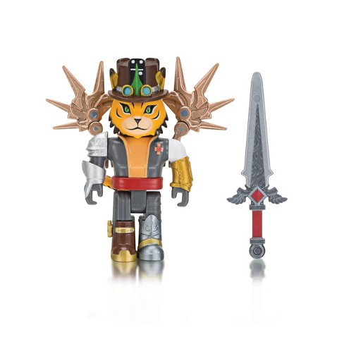 Roblox Celebrity Collection Tigercaptain Figure Pack With Exclusive Virtual Item Target - roblox celebrity sharkbite duck boat vehicle 1525