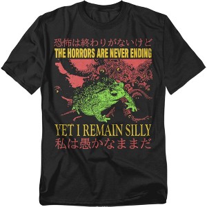 Men's Horrors Never Ending Silly Funny Frog T-Shirt - 1 of 4
