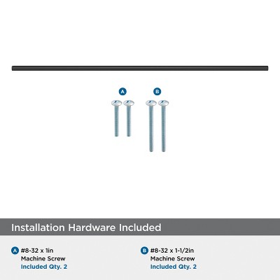 Matte Black Stainless Steel 21-7/16" Bar Pull