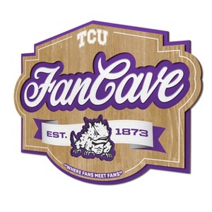 NCAA TCU Horned Frogs Fan Cave Sign - 1 of 4