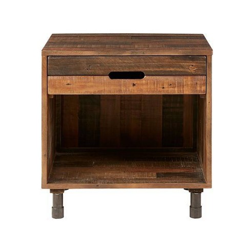 Renu Solid Wood Nightstand Light Brown Target