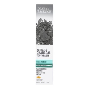 Desert Essence Toothpaste Activated Charcoal - 6.25 oz - 1 of 2