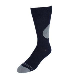 DeadSoxy Men's Circle Patch Mid-Calf Premium Novelty Dress Socks (1 Pair) - 1 of 3
