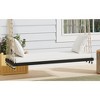 Grungis Wooden Patio Swing Chairs with Cushion and Pillows,Hanging Outdoor Swing for Garden,Backyard,Lawn - 2 of 4