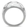 Slickblue Silver Abstract Cutout Ring for Women, Wide Band Style, Epoxy Accents, Stainless Steel, Sizes 5–10 - 4 of 4