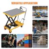 Hydraulic Lift Table Cart, Easy Lifting, 3mm Non-Slip Pads, Non-Leakage Hydraulic Pump, Manual Single Scissor Design - 4 of 4