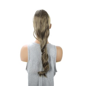 Unique Bargains Women's Water Wave Ponytail Long Hair Hair Extensions High Temperature Fiber 23.6IN 1 Pc - 1 of 4