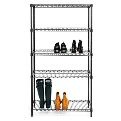 Shelving.com Black 5-Tier Shoe Rack - 18"d x 36"w x 64"h