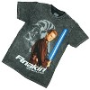 Seven Times Six Star Wars Men's T-Shirt Anakin Skywalker Mineral Wash Graphic Crewneck Tee Black - 4 of 4