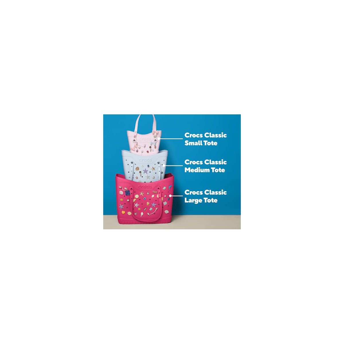 Crocs Tote Bag, Small, Ready to Personalize Shoulder Bags & Totes - thumbnail 7