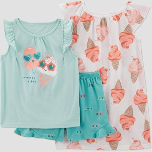 Carter's Just One You®️ Toddler Girls' 3pc Pajama Set - 1 of 3