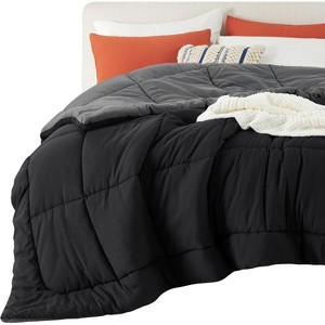 Comforters- Duvet Insert Contrast Down Alternative Comforter Quilted All Season Duvet with 8 Tabs, Machine Washable, Gifts for Women - 1 of 4