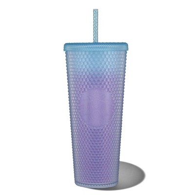 Purple Grid Plastic Cold Cup - 24 fl oz: Starbucks Coffee Company