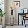 Infurnic Decorative Vases Metal Vases Elegant Two Tone Finish, Accent for Living Room, Bedroom, Entryway Stylish Home, Gray, 11.6"*7"*40.2" - 2 of 4