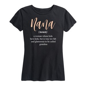 Women's - Instant Message - Definition Nana Short Sleeve Graphic T-Shirt - 1 of 4