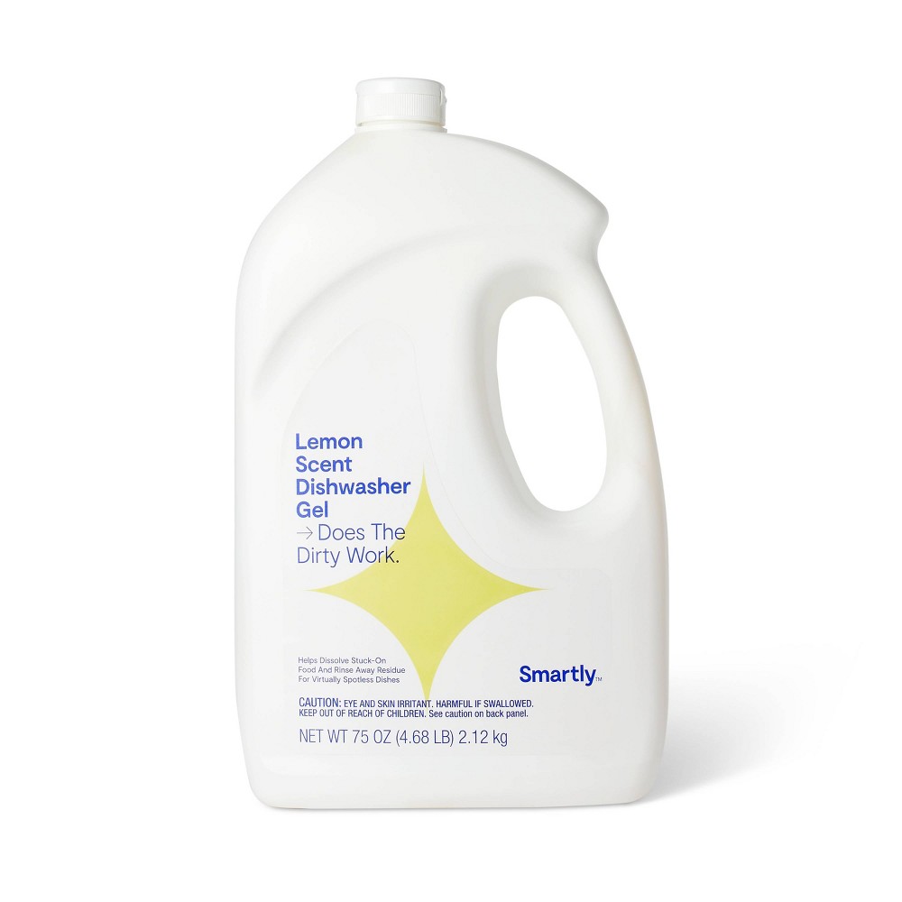 Lemon Scented Dishwasher Gel - 75oz - Smartly™ Pack of 6 