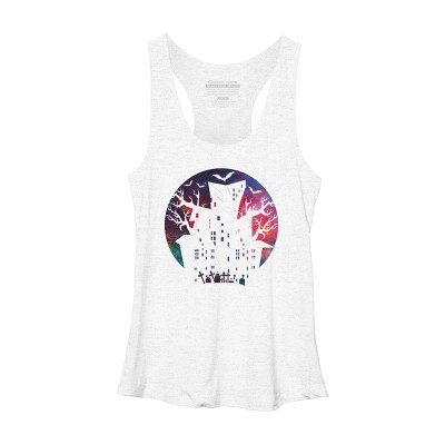 Women's Design By Humans Halloween home By durungkapok Racerback Tank Top